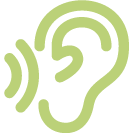 Icon für Hören